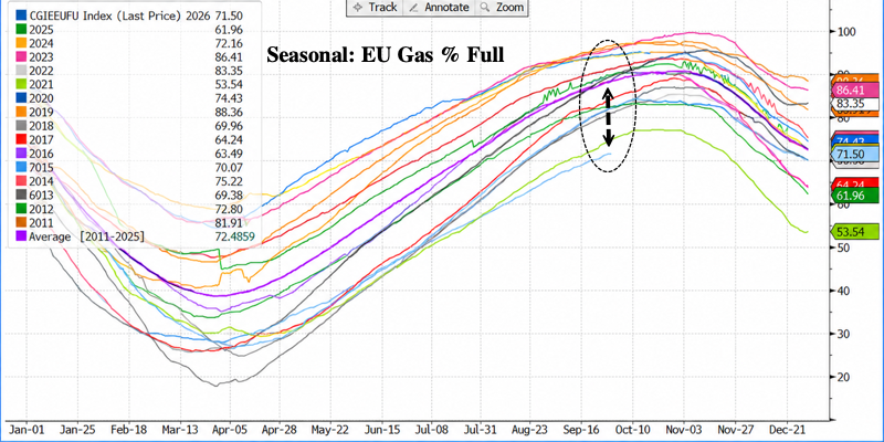 "One Month Until Drawdown": UBS Sounds Alarm On Europe's Thin Gas Buffer As Winter Looms
